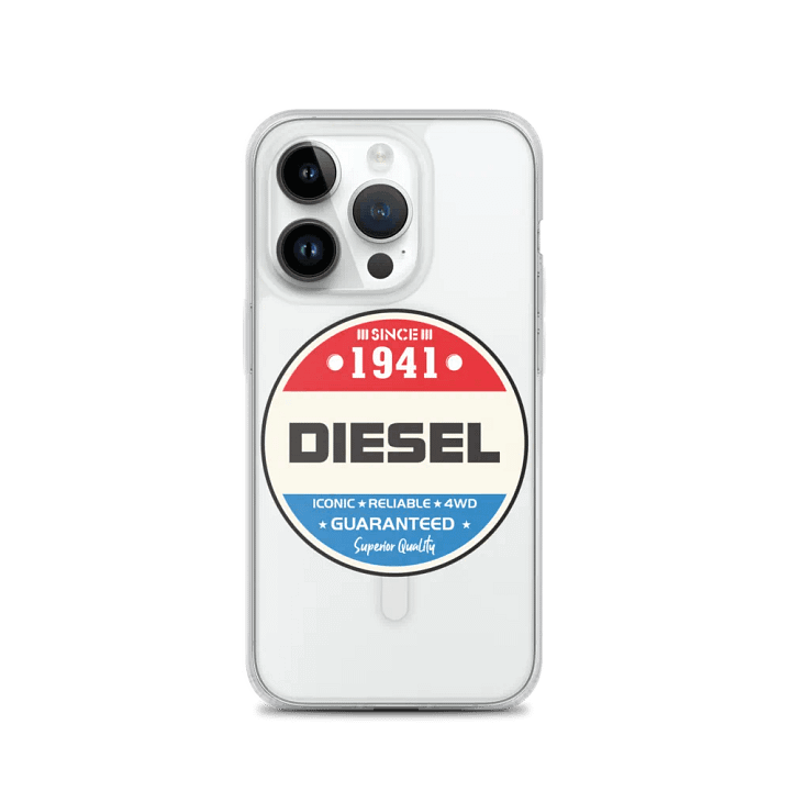 Vintage Diesel Iconic Badge Clear Phone Case product image (3)