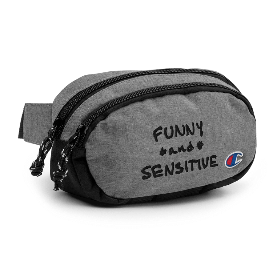 FUNNY *and* SENSITIVE (black thread) champion fanny pack product image (3)