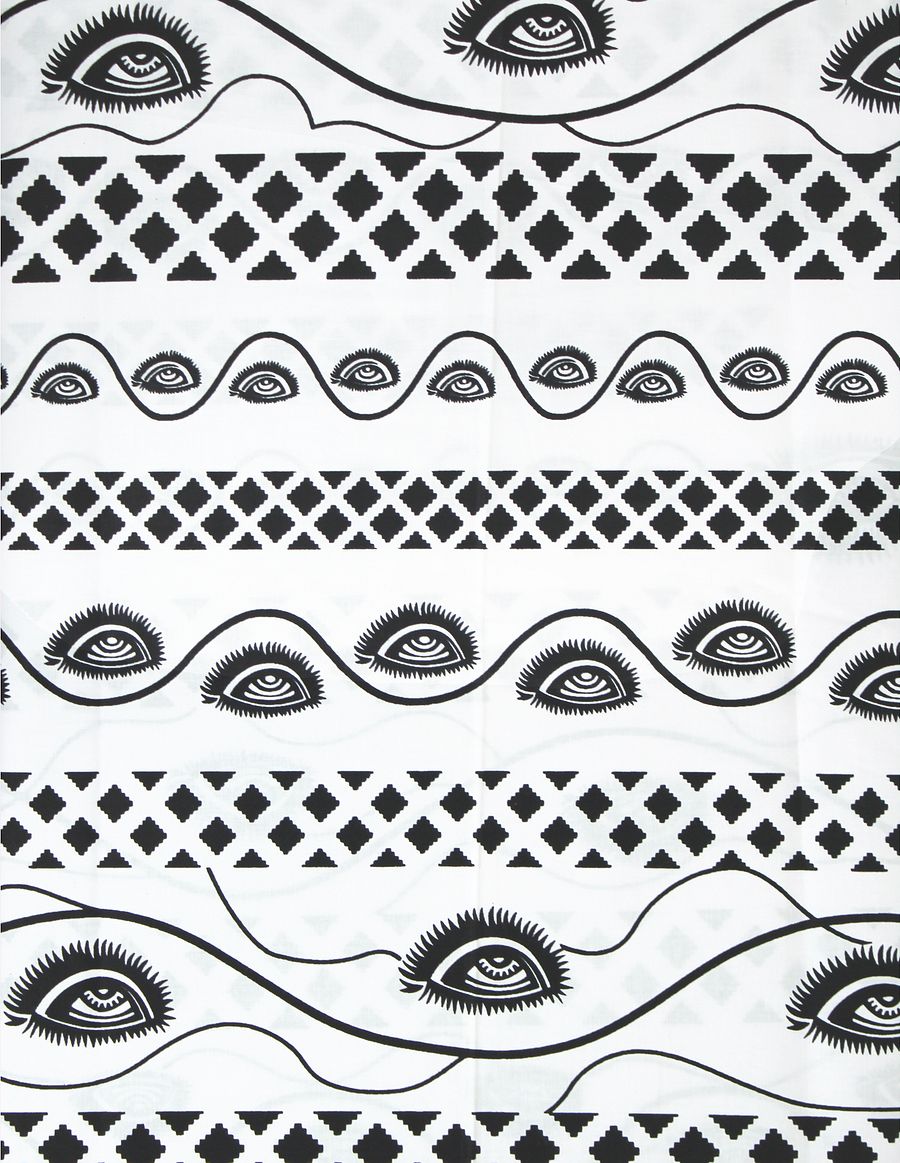 Tessuto Wax Print - Design Occhi - cod.594/C product image (1)