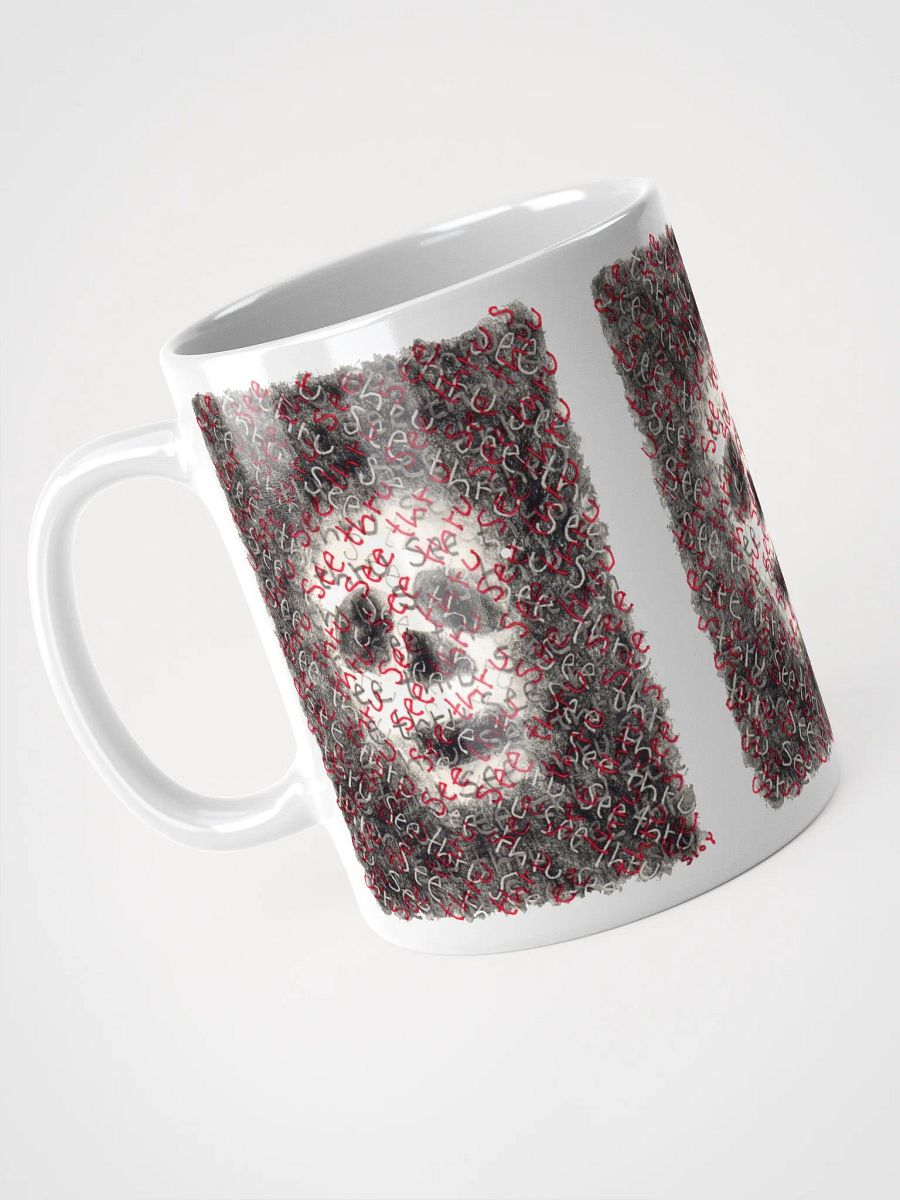 See thru White Glossy Mug product image (6)