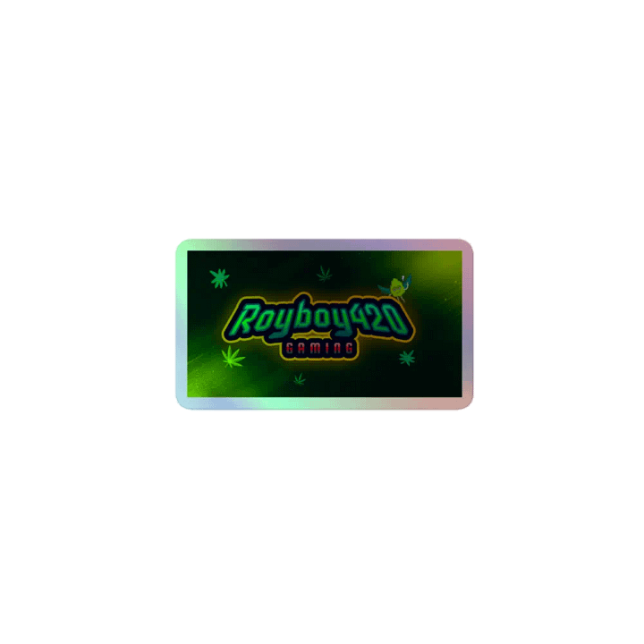 Royboy420Gaming Holographic Sticker product image (1)