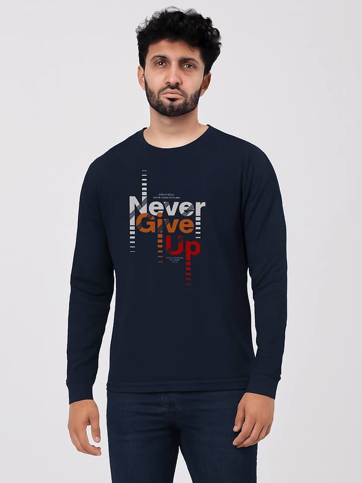Never Give Up Motivational Long Sleeve T-Shirt product image (1)