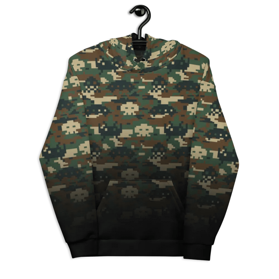 Space Invaders Camo Unisex Hoodie (Poison) product image (7)