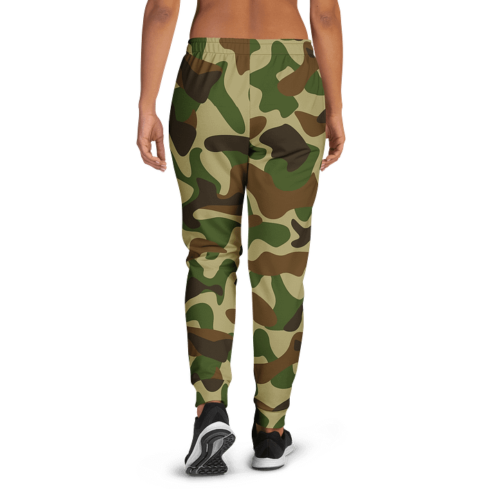 Woodland Green Army Camouflage Military Camo Pattern Women's Joggers product image (1)
