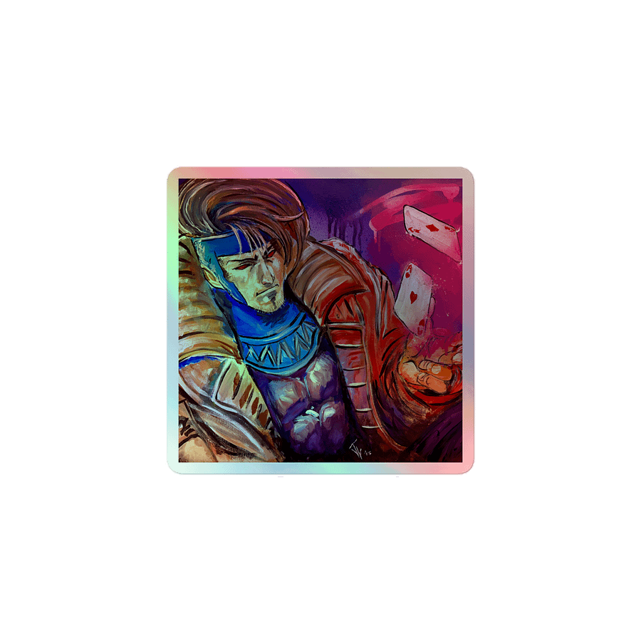 The Ragin' Cajin Gambler Holographic Sticker Set product image (1)