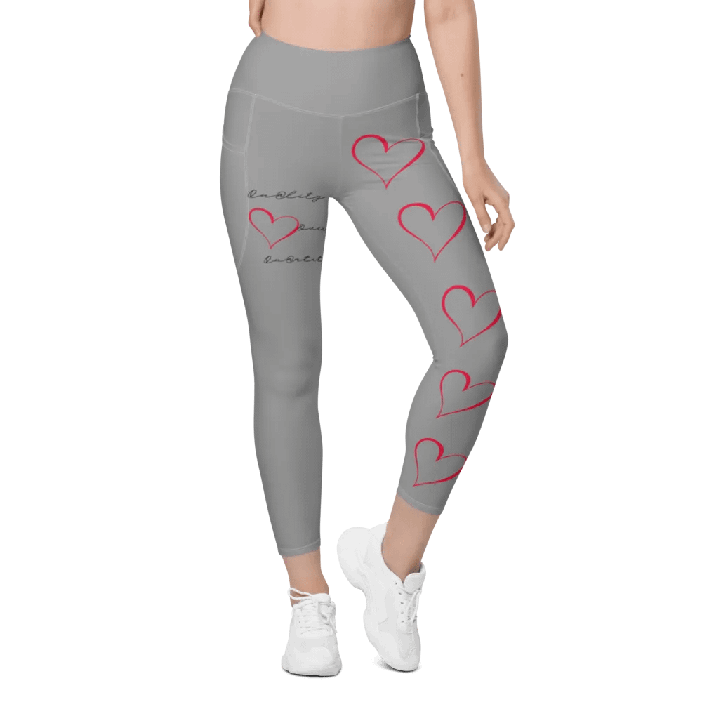 "Qu@lity He@rt" Leggings (Grey) product image (1)