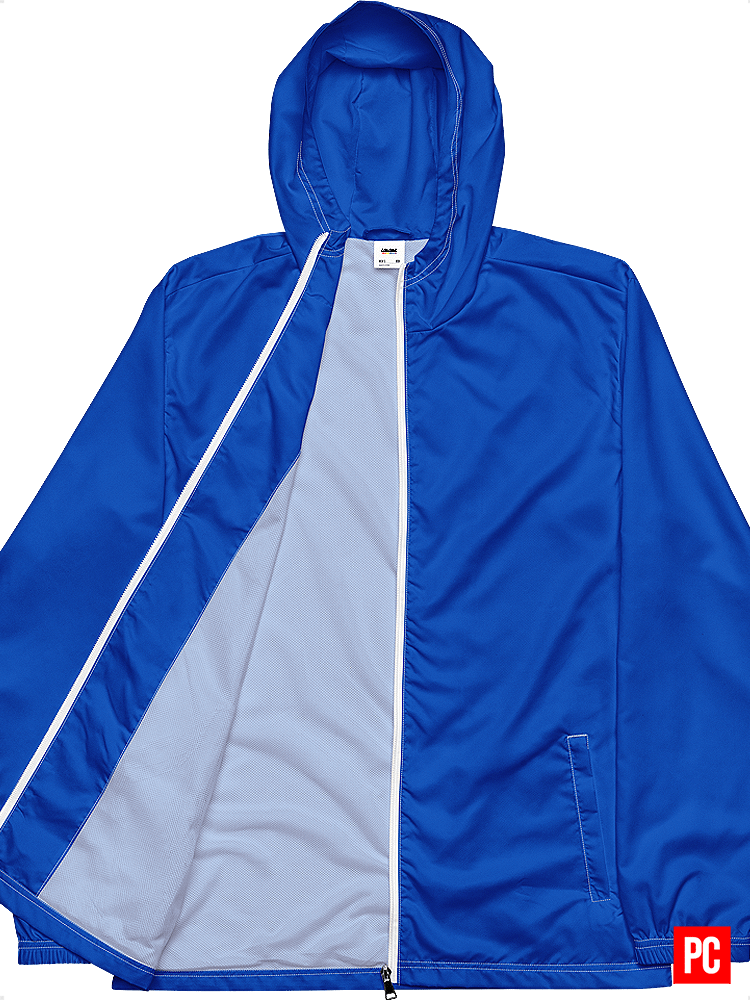 Plain Color Absolute Blue Windbreaker product image (2)