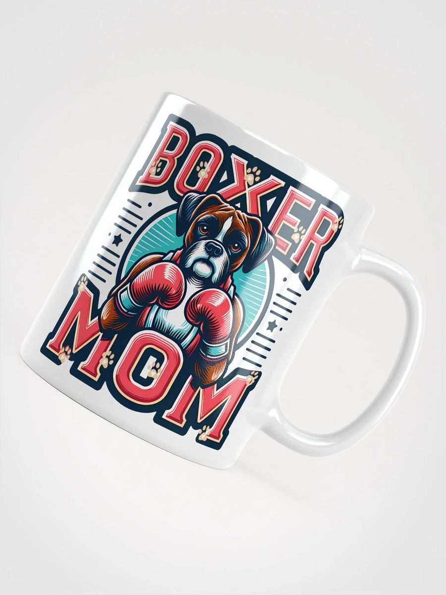 Boxer Mom Ceramic Mug: Boxer Dog with Boxing Gloves Design product image (5)