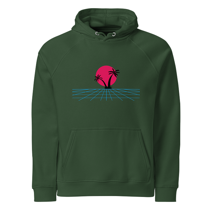 Retro Sun Palm Eco Hoodie product image (1)