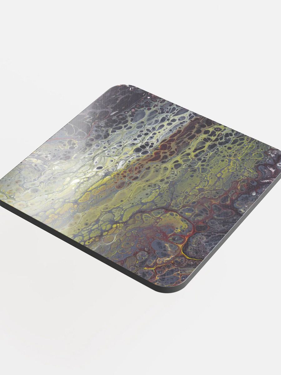 Amphibian 02 - Set of 4 Abstract Acrylic Pour Printed Coasters product image (4)