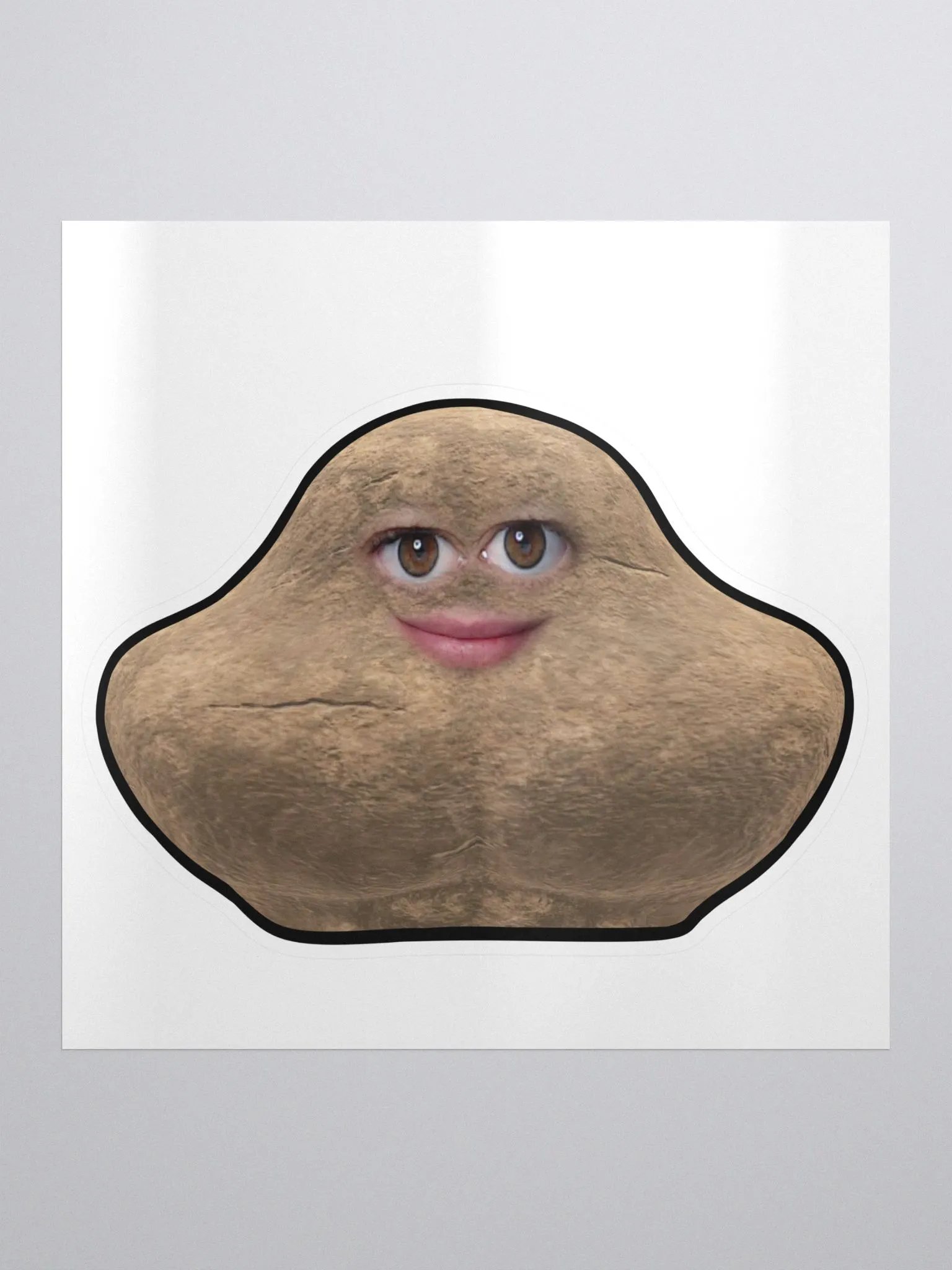 Close Smile Buff Tato Sticker product image (1)