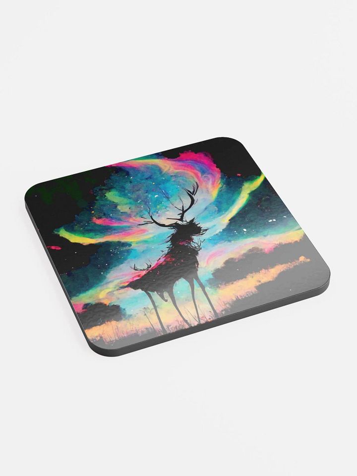 Cosmic Stag Glossed Coaster product image (2)