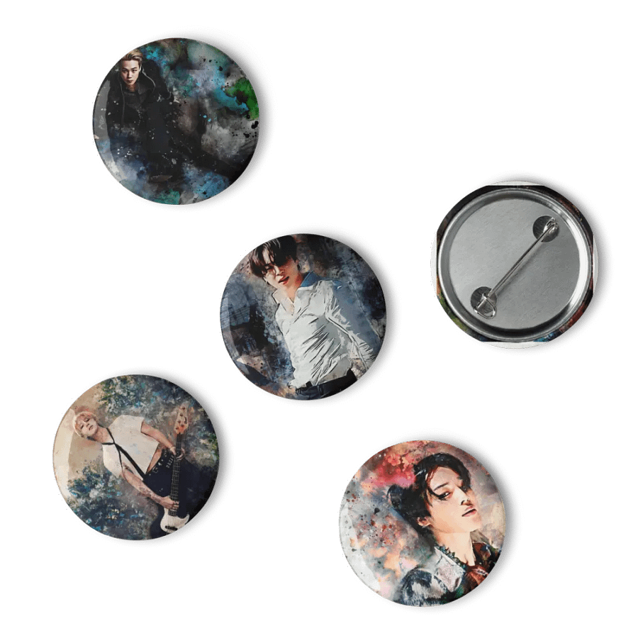 BTS - Jimin set of Buttons 2 - Designed by ChimberArt product image (15)