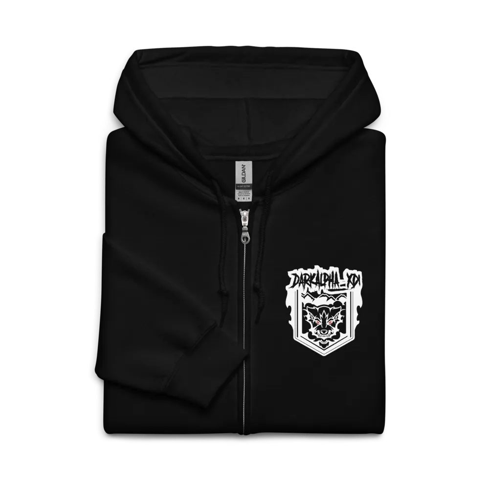DarkAlpha American Flag Logo ZipUp Hoodie product image (5)