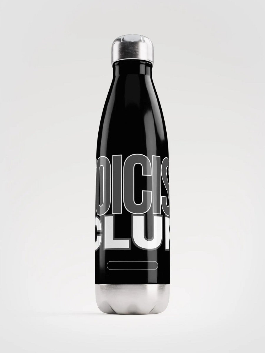 Chrome-Effect Stoicism Club Water Bottle product image (1)