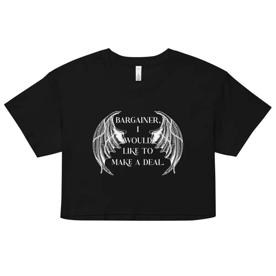 Bargainer Calling Card Women's Premium Crop Top product image (1)