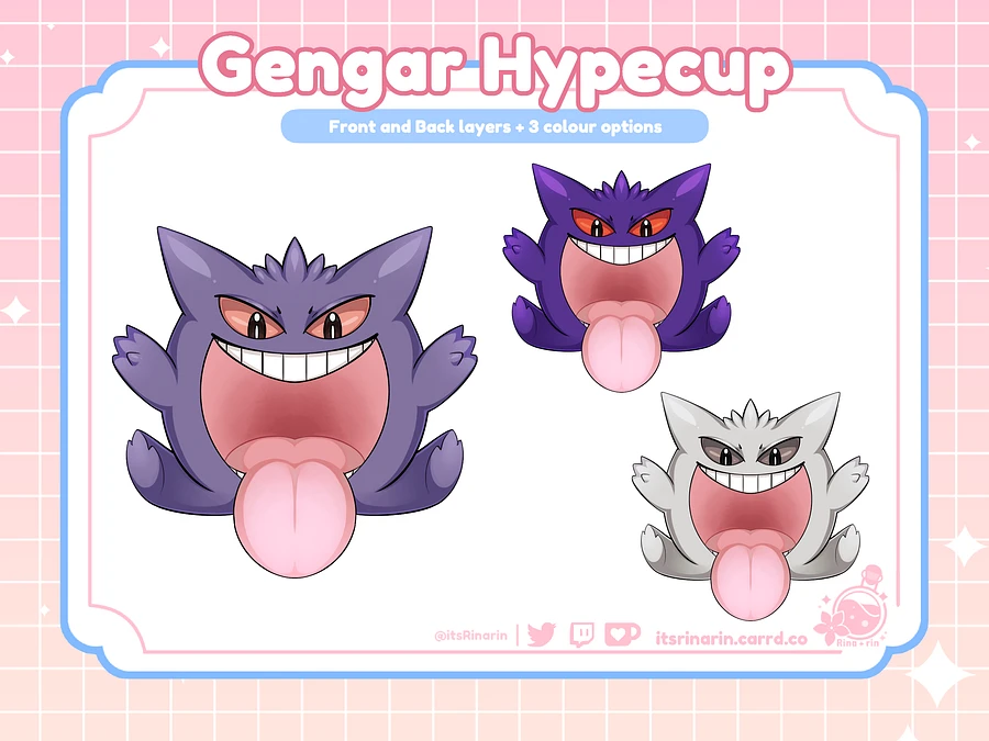 Pokemon Gengar | Twitch / Youtube Bit Donation Cup | Hype Cup | Stream Decor product image (1)