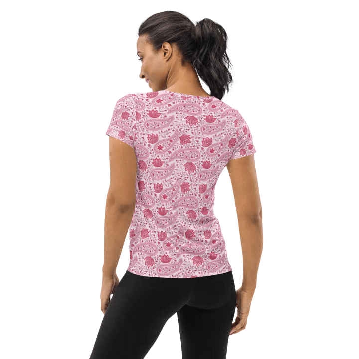 Rosewater Paisley | Women's Athletic T-Shirt product image (2)