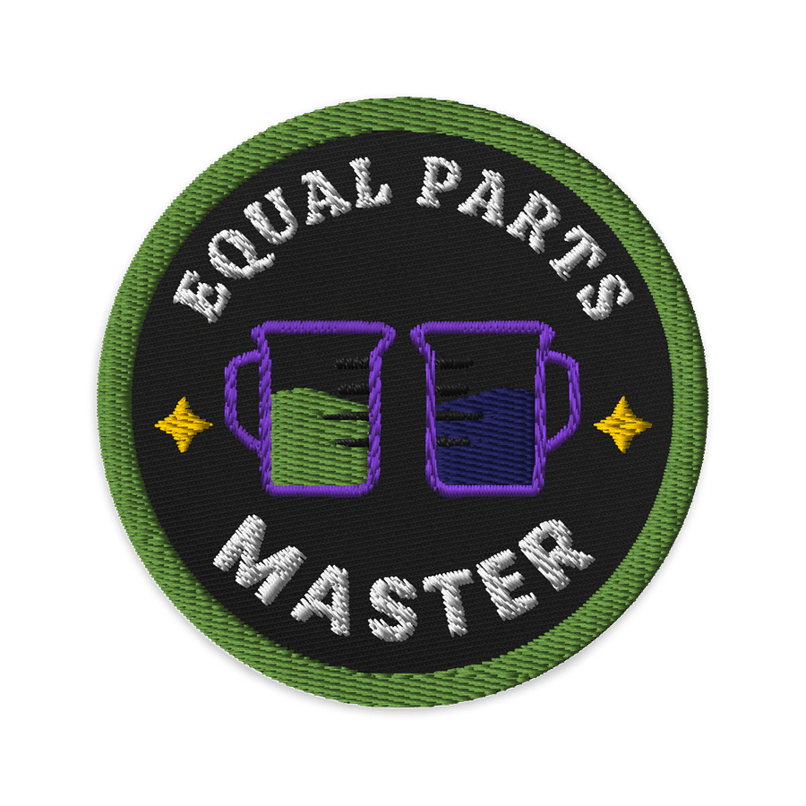 Equal Parts Master Embroidered Patch for Resin Artists product image (1)