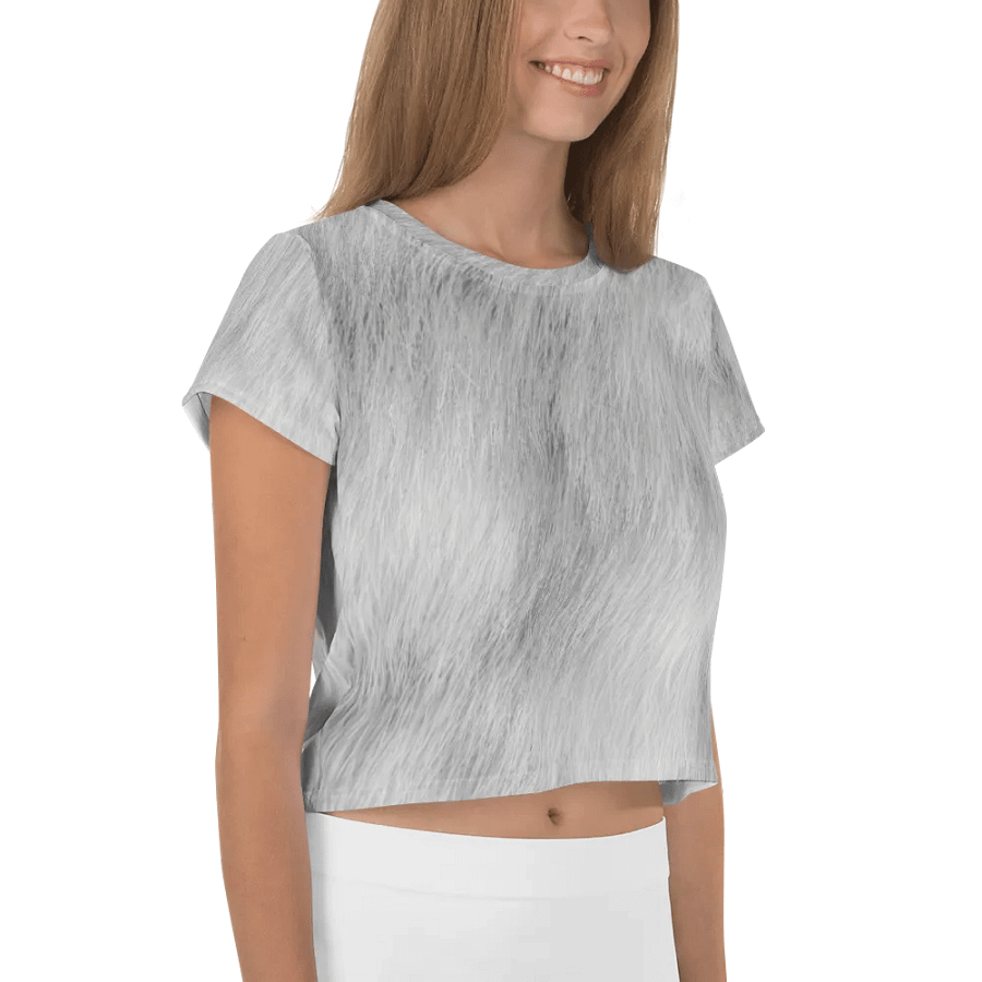 Chinchilla Cat Crop Tee product image (4)