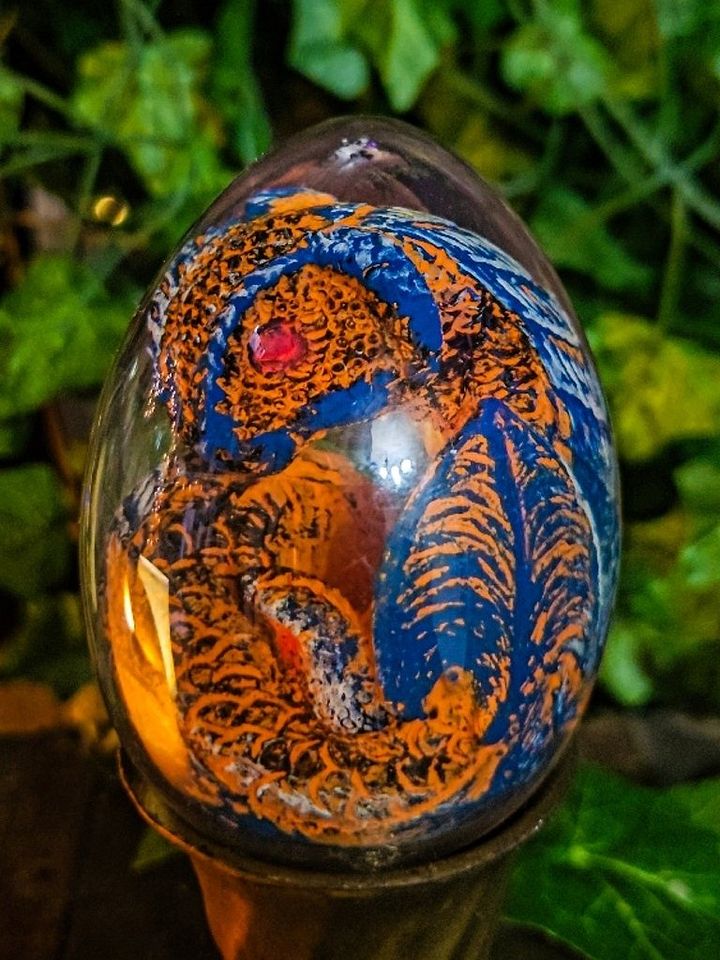 The Armored Kingdom Stormglow Orange Dragon Egg product image (1)