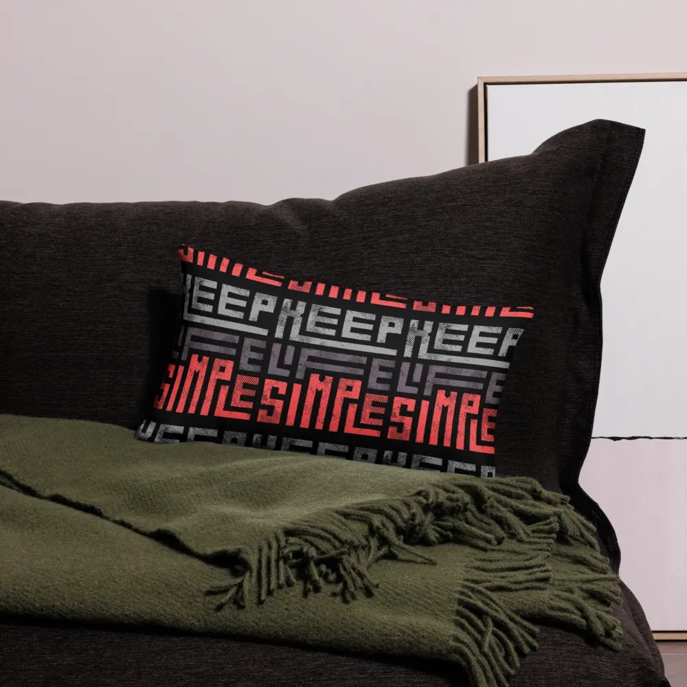 'Keep Life Simple' Premium Pillow Case product image (4)