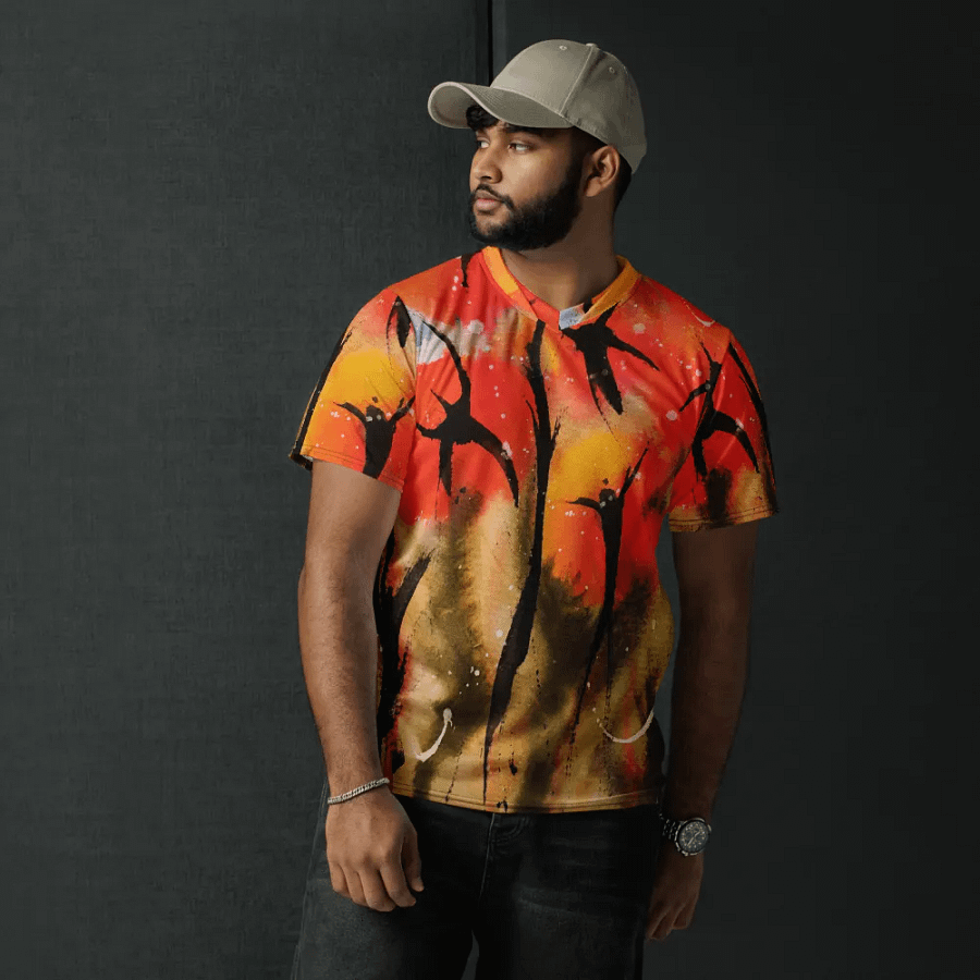 orginal abstract watercolour painting printed on tshirt product image (6)