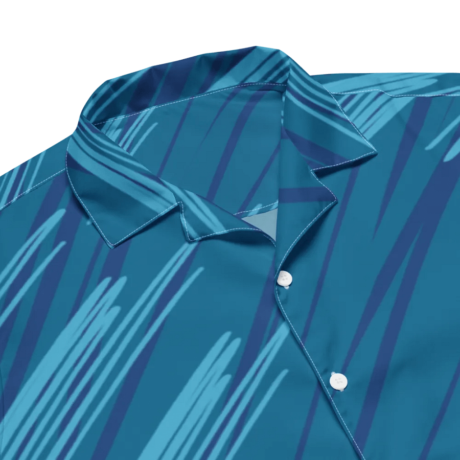 Aqua Brushtrokes Button-Down Shirt product image (3)
