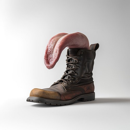 Parts of a boot: heel, hooks, laces, tongue... wait, what? The dangers of taking things literally can lead to some eeks. Yay ...