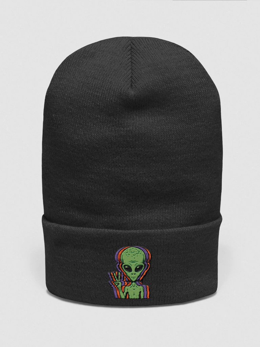 3D Alien Peace Sign Beanie product image (1)