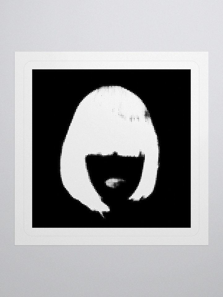 ALESSA GILLESPIE - Face Logo Sticker (Black) product image (1)