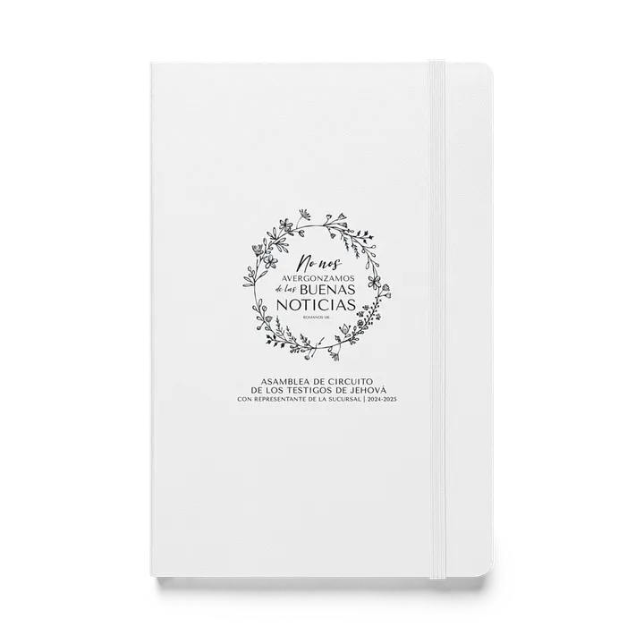'No Nos Avergonzamos de las Buenas Noticias' Hardcover Notebook product image (1)