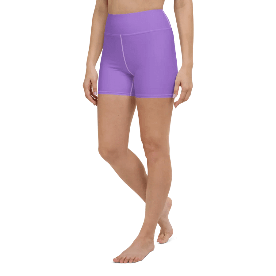 Plain Color Amethyst Yoga Shorts product image (4)