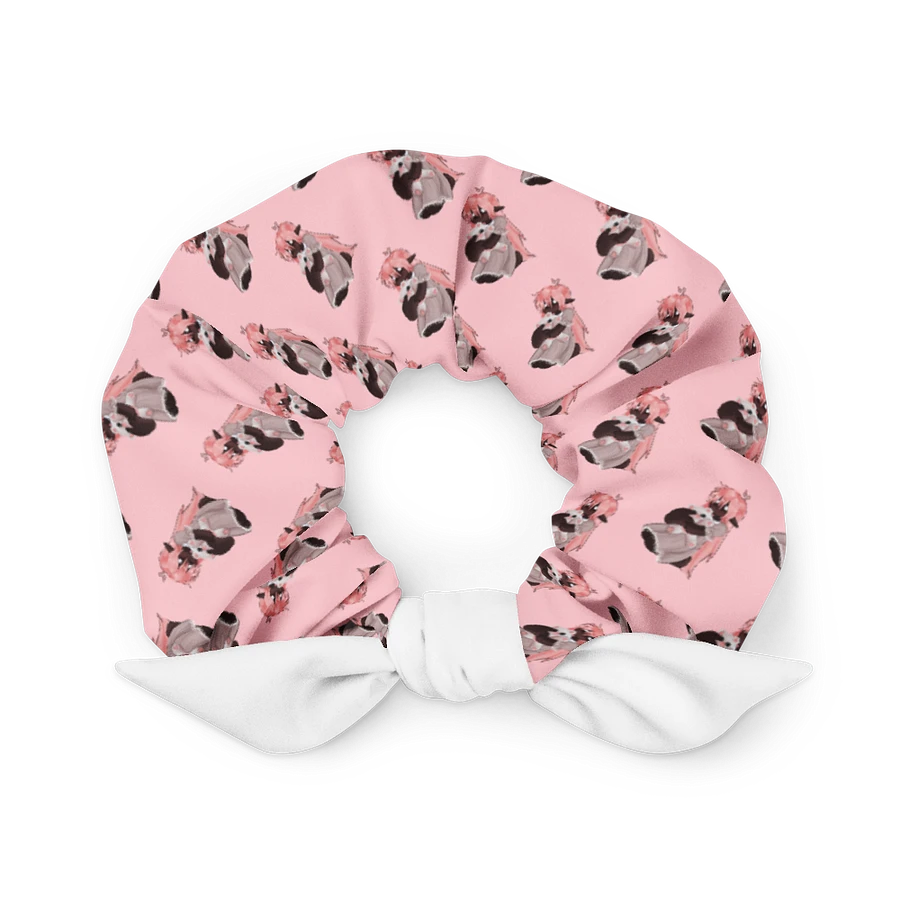 Pink Lilith Scrunchie with White Bow product image (1)