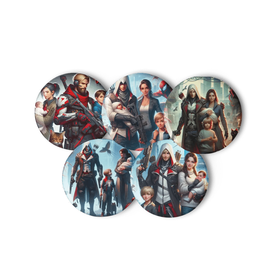 Gunner Family Pin Button Set product image (6)