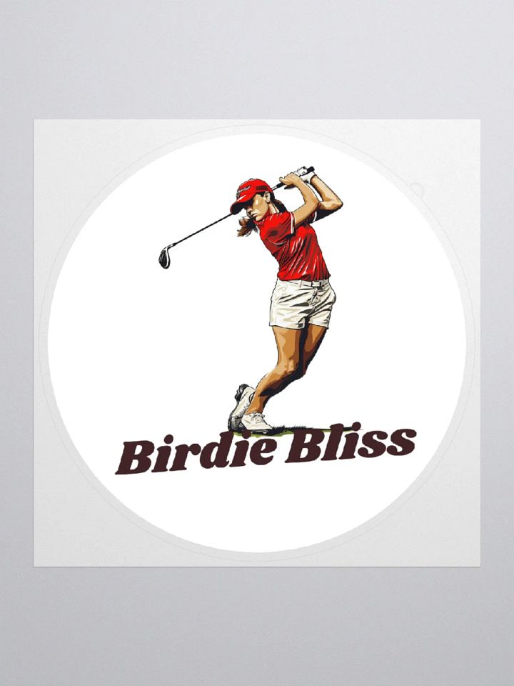 Female golf sticker product image (1)