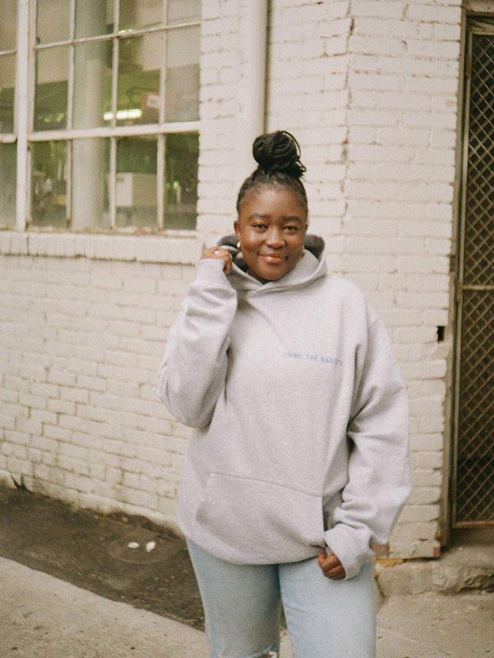 OKLOVEUBYE HOODIE (GREY + GREEN) product image (2)