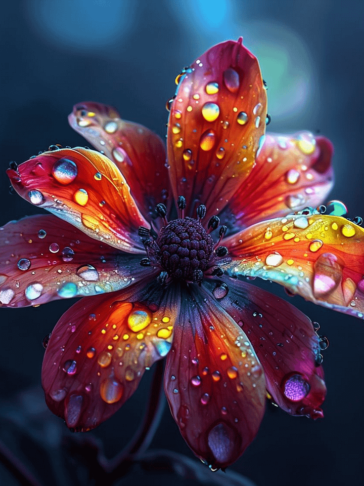 Dew-Kissed Blooms Framed Poster product image (1)