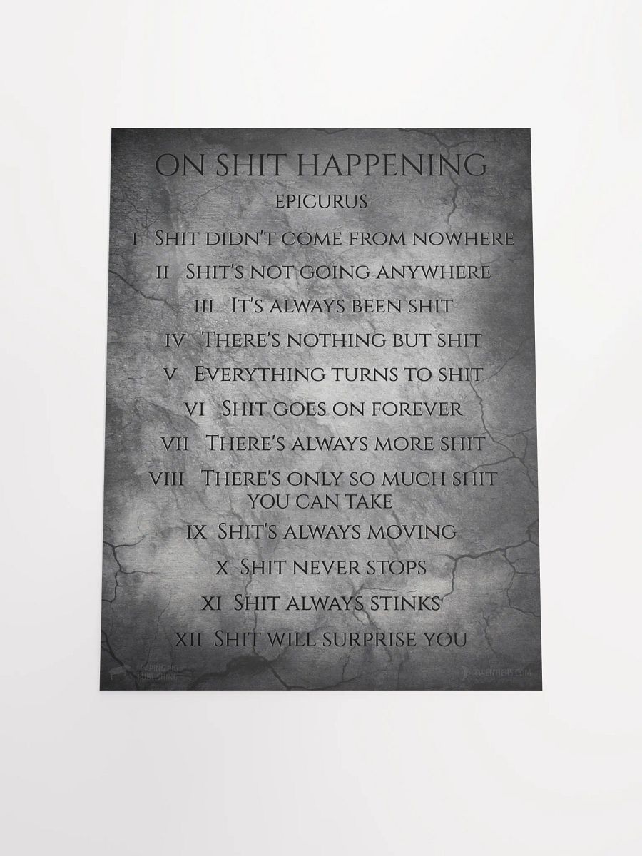 On SH!T Happening (Matte Poster) product image (4)