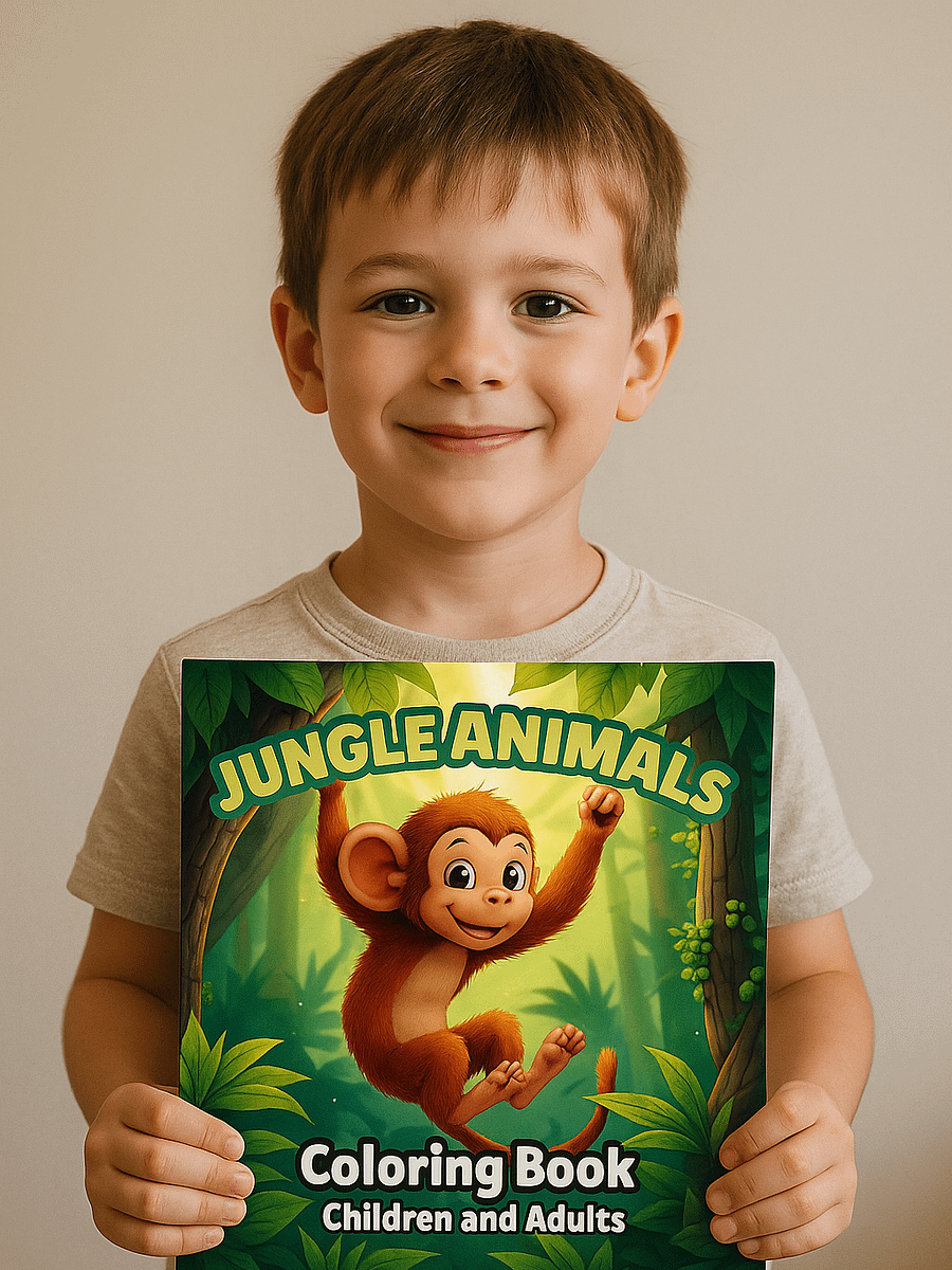 Jungle Animal Coloring Book for Kids product image (1)