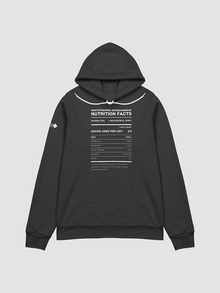 BOOTSTRAPPED ENTREPRENEUR Nutrition Facts Comfort Hoodie product image (2)