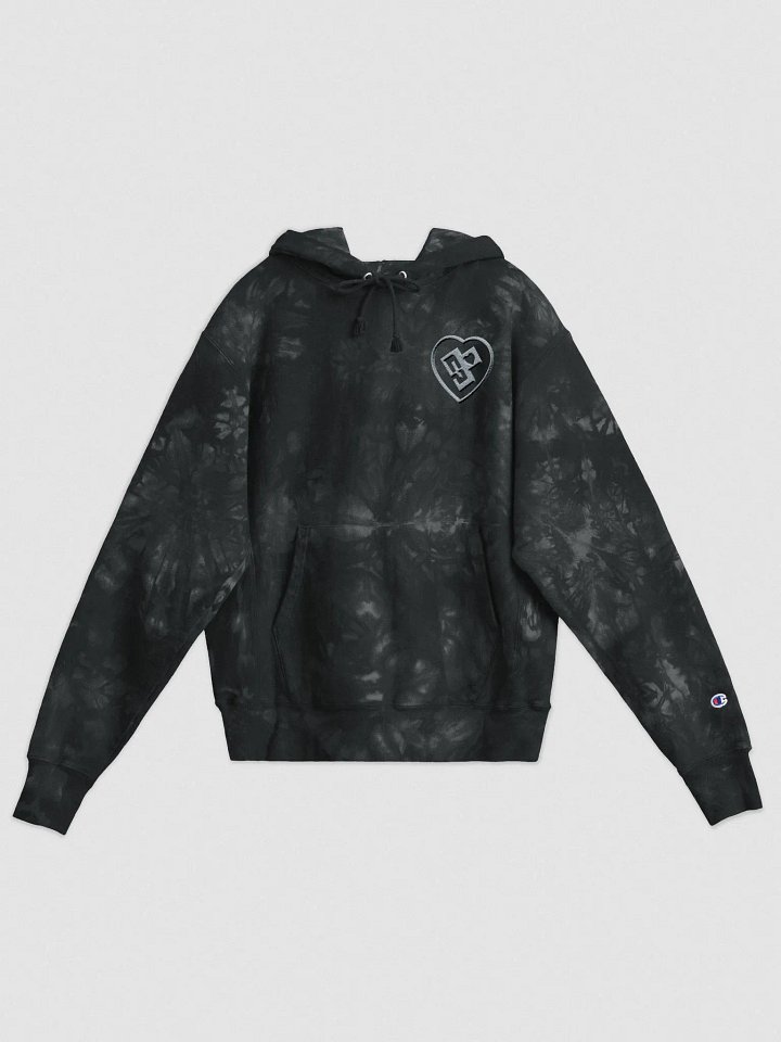 OptimusProcrastinus HeartChip in Heart Tie-dye Hoodie product image (1)