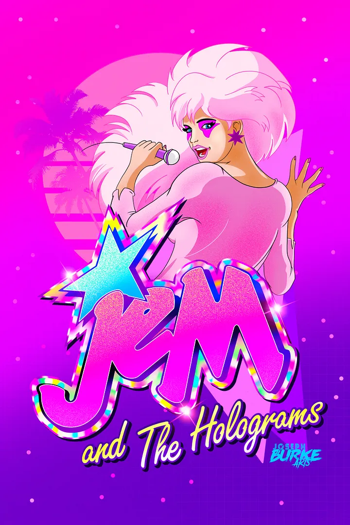 Jem Vaporwave Tribute Digital Art product image (1)