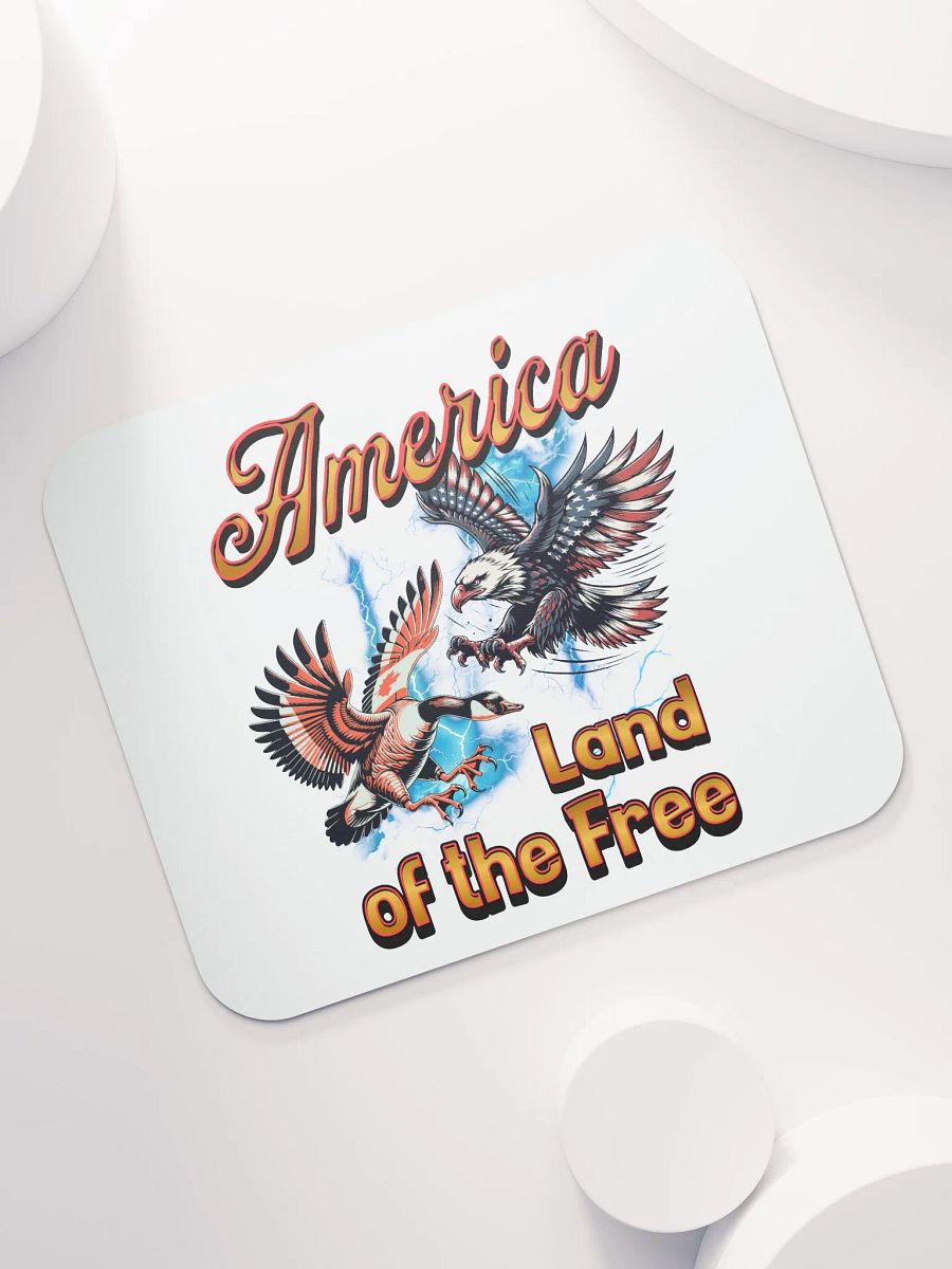 America Land Of The Free Patriotic Confrontation Mouse Pad product image (5)