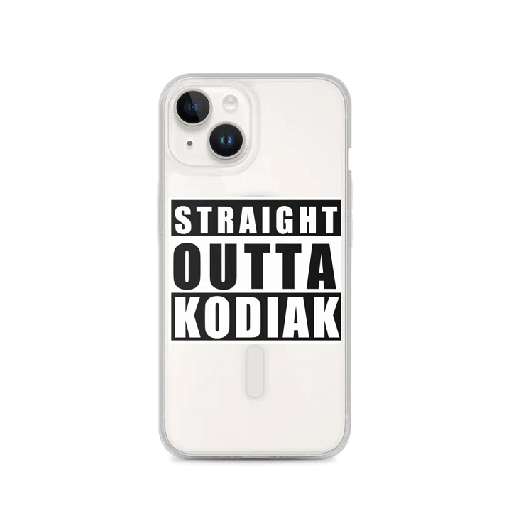 Straight Outta Kodiak MagSafe Clear iPhone Case product image (2)