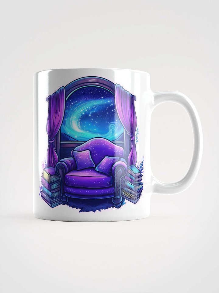 Starlit Reading Nook White Mug product image (3)