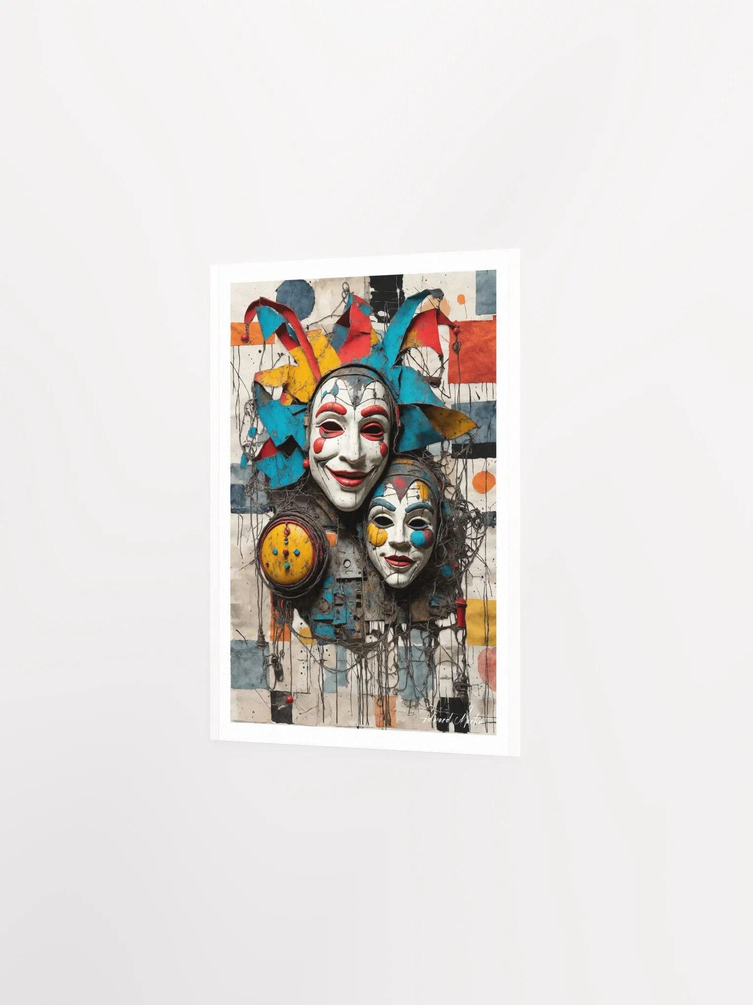 'Laugh, Laugh, Laugh' by Edward Martin-Mixed Media Collage Print product image (3)