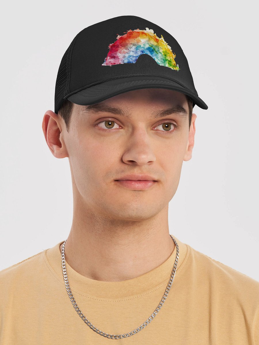 Rainbow Splash Pride Foam Trucker Hat product image (9)