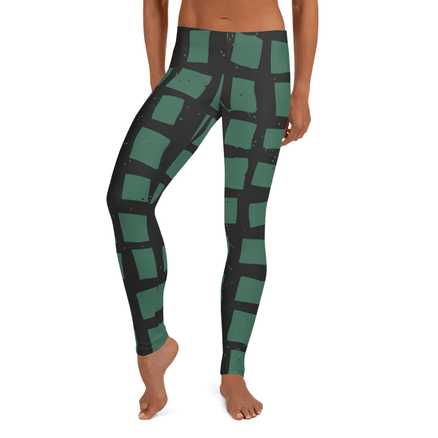 Customizable Green Grid Leggings product image (9)