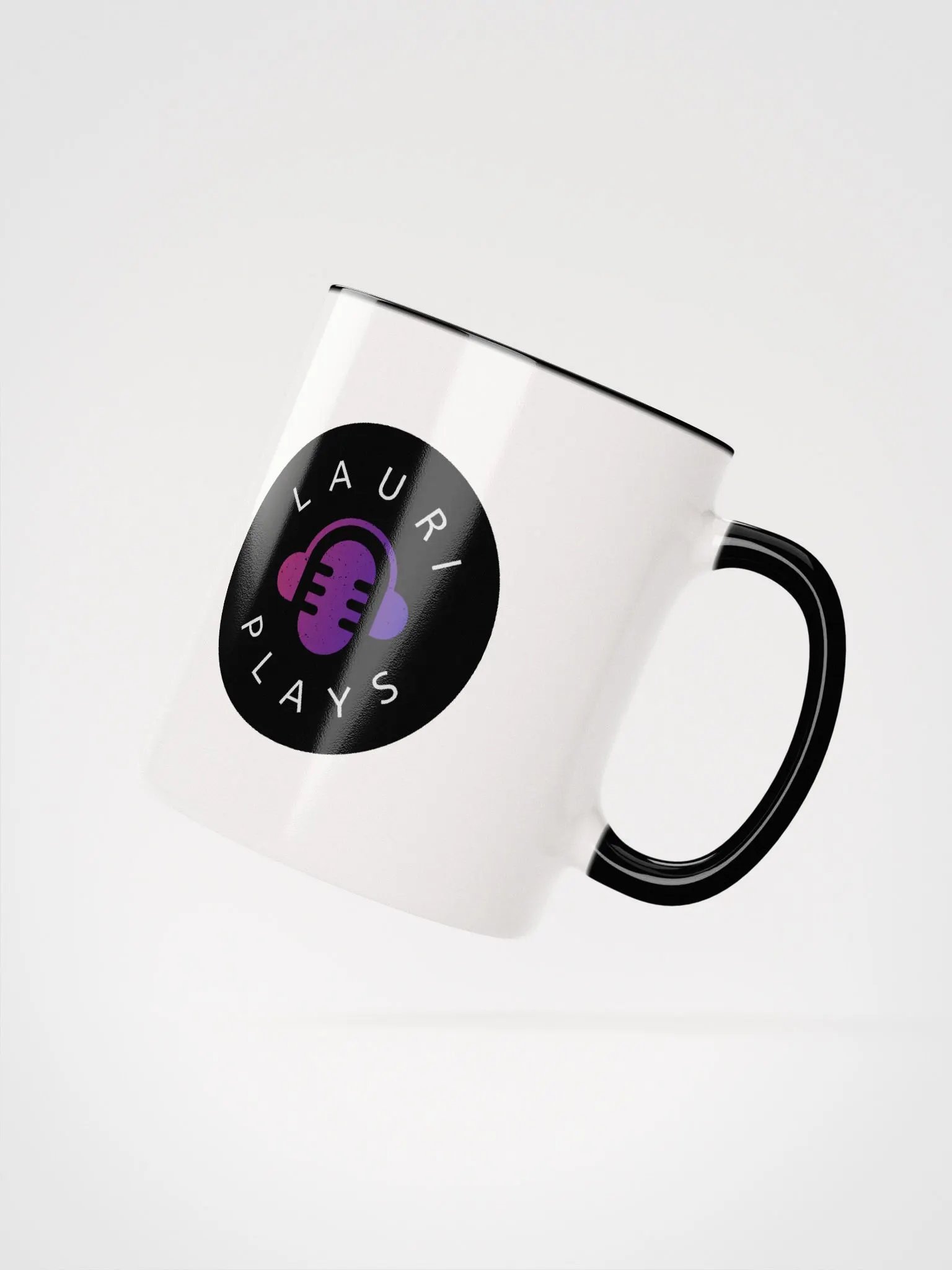 LauriPlays White Ceramic Mug with Color product image (2)